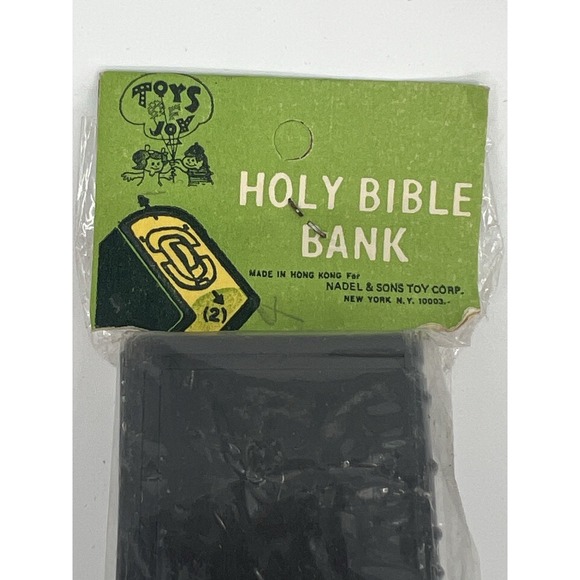 Holy Bible Bank in Original Packaging Hong Kong Vintage Plastic SEALED - Picture 3 of 6